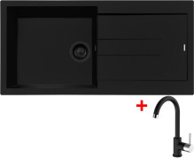 Sinks AMANDA 990 BL Nanoblack + MIX 35 Nanoblack 